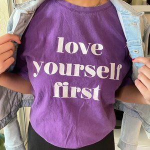 Cotton Women's Shirt Love Yourself
